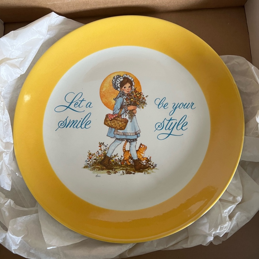 Vintage Keepsake Dear Hearts Limited Edition Gibson Greeting Cards Inc Plate EUC